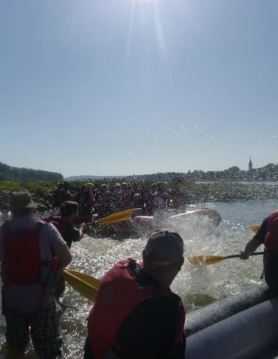 Rafting auf dem Rhein